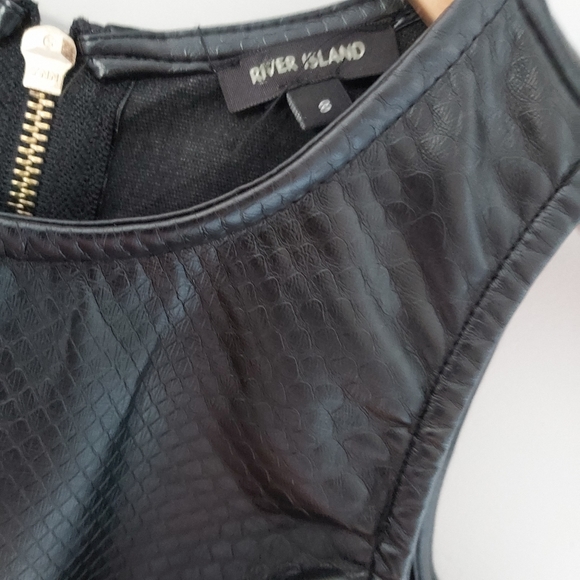 River Island Blue Black  Bodycon Dress - Picture 4 of 11